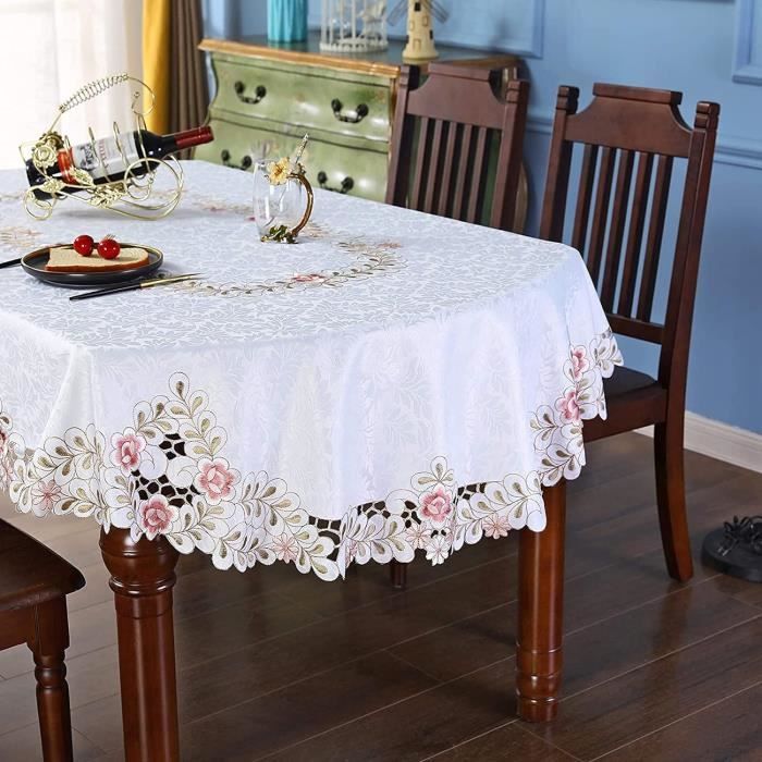 Handgehäkelte Spitzendeckchen Aus Baumwolle – Runde Tischdecke, Vintage Stil, Ø 60 Cm, Beige