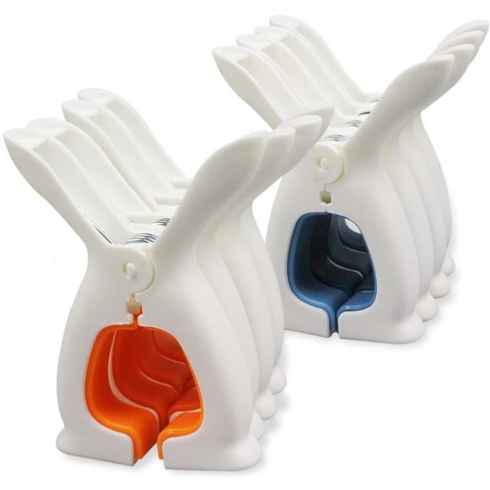 Pinces à Linge 8pcs Pinces Serviette Plage Clip de Brise-VentPinces à Serviette de Plage pour Serviettes de PlageCouettesDraps de