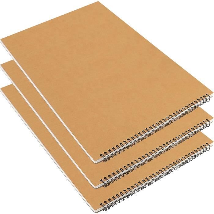 Faccito Lot De 50 Mini Carnets Kraft 10,4x10,6cm - Pages Vierges, Idéal Notes Et Croquis