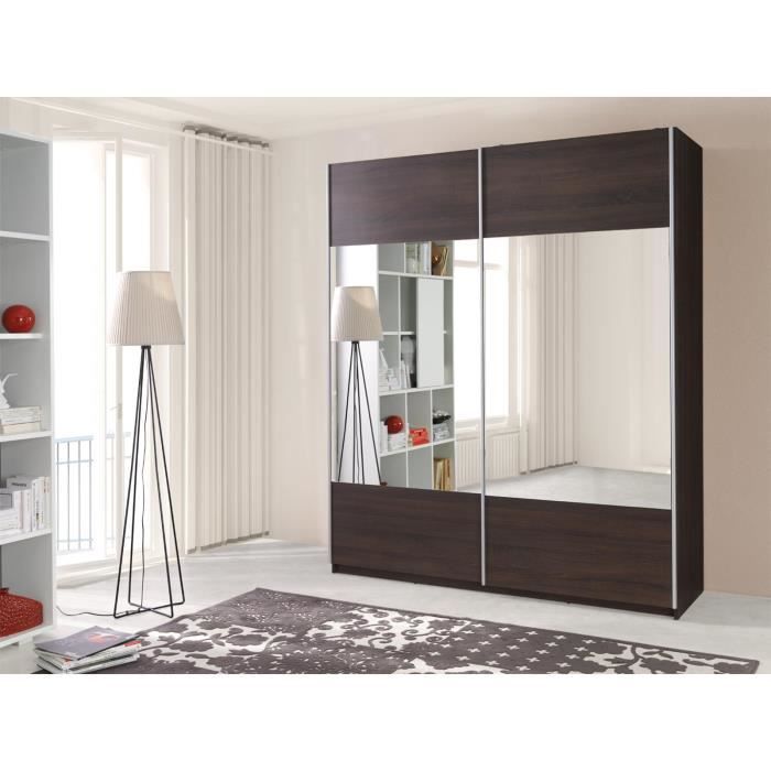 Armoire De Chambre Avec Miroirs 2 Portes Coulissantes Style