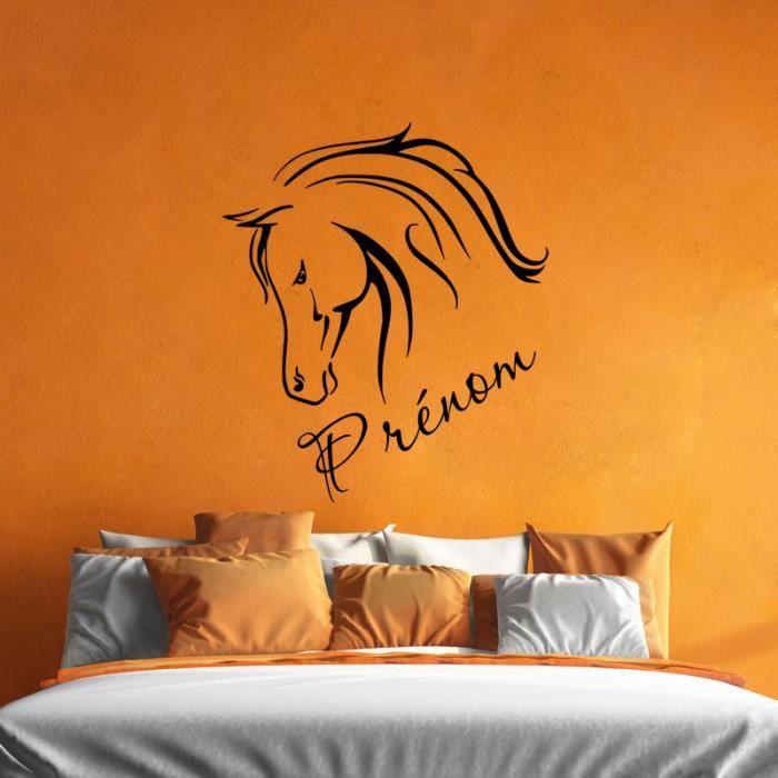 Noir Stickers Muraux Nom Personnalise Pour Chambre A Coucher Fille