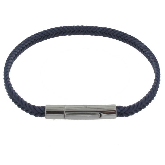 LES POULETTES BIJOUX - Armband dubbel gewikkeld van leer en