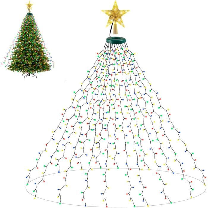 Guirlande Lumineuse pour Sapin de Noël,2m x 16 Guirlande Lumineuse