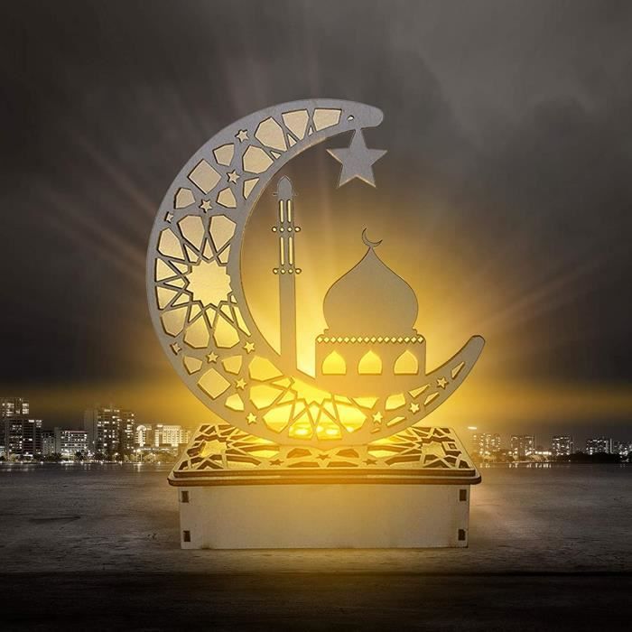 Lampe Islamique Élégant Carré Ramadan Suspendu Lumière Eid Mubarak