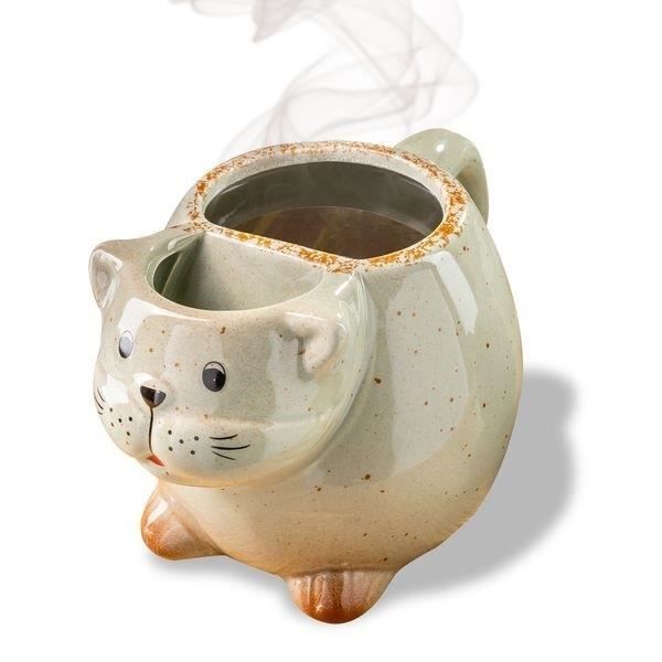 Mug Chat avec porte Sachet à Thé tasse originale pour le thé