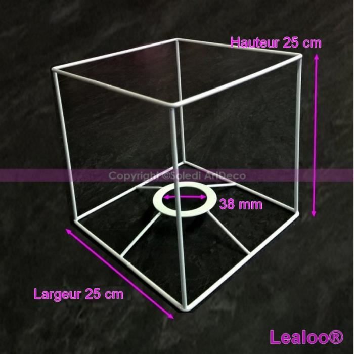 Bandage Platre Armature Abat-jour Lealoo - 20cm Diamètre, Douille E27 Carcasse Abat Jour