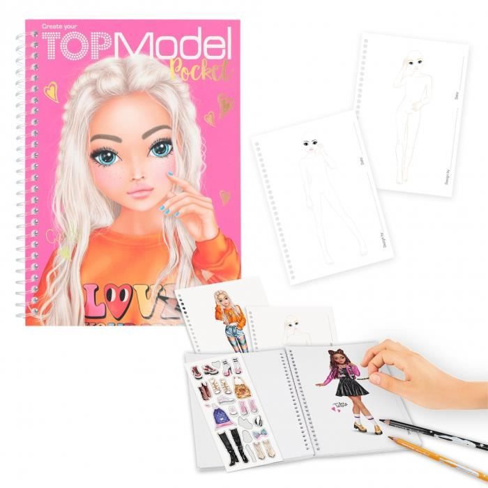 Carnet coloriage poche TOP Model Candy