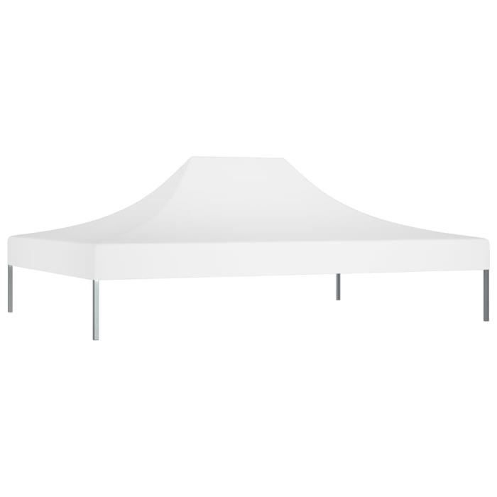 Toit De Tente De Remplacement 4,5 X 3 M – Toile Oxford 600D Revêtue PVC – Beige – Résistant UV Et Eau – Pour Tonnelles, Barnums