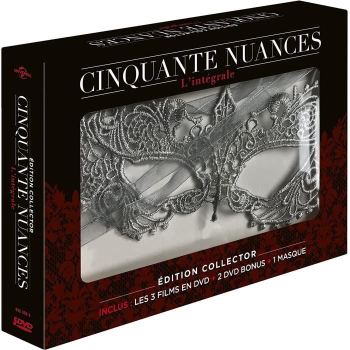 Coffret DVD 50 Nuance de Grey L'intégrale Des 3 Films + 1 Masque Cdiscount DVD