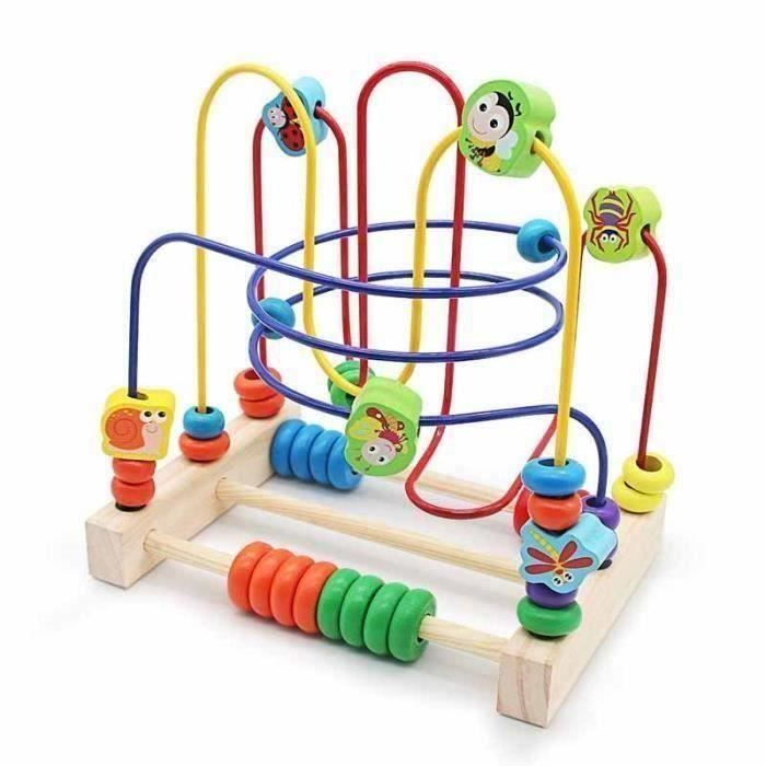 Jeu Labyrinthe Circuit Jouets Bebe Bois Boulier Labyrinthe 6 Insectes Jeu Educatif Pour Cadeau Enfant 3 4 5 6 Ans Fille Garcon Cdiscount Jeux Jouets