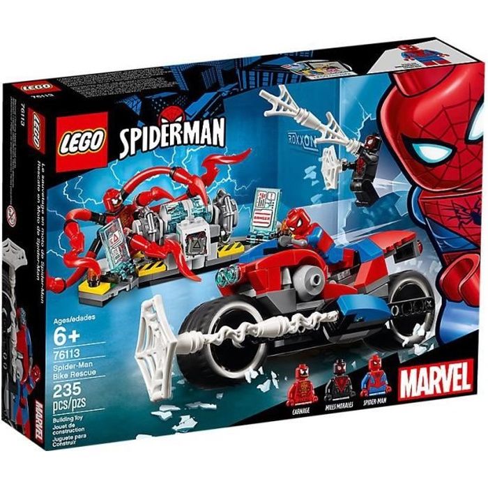 Moto spiderman lego clearance