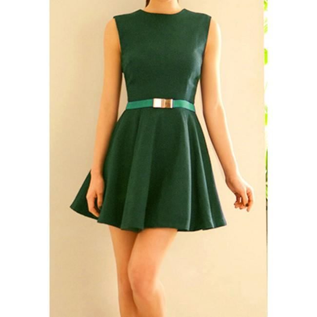robe patineuse verte