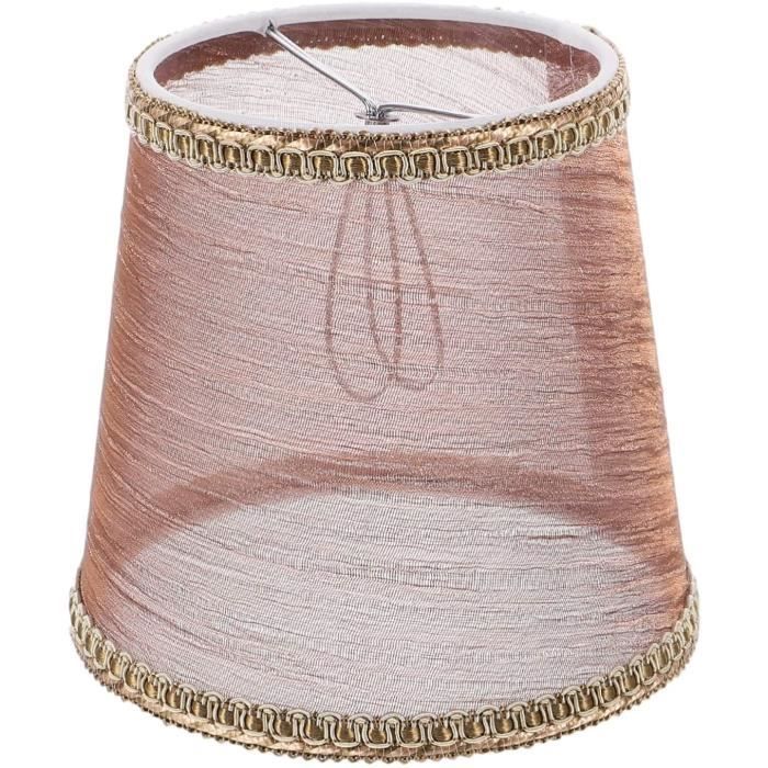 Clip sur abat-jour 6 Pièces Abat-jour en Tissu pour Lampe de Table