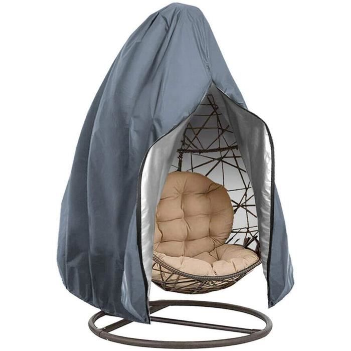 Housse de Protection - Chaise Suspendue - Imperméable - Dimensions 115x190cm - Gris