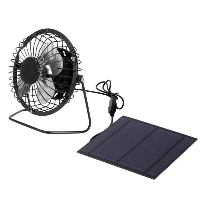 Fdit Ventilateur solaire Ventilateur d'extraction de panneau d'énergie  solaire 15W extracteur d'air portatif à énergie solaire - Cdiscount  Bricolage