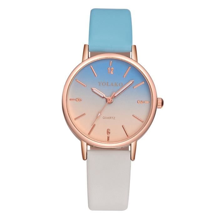 Montres YOLAKO montre bracelet Quartz pour femmes d contract