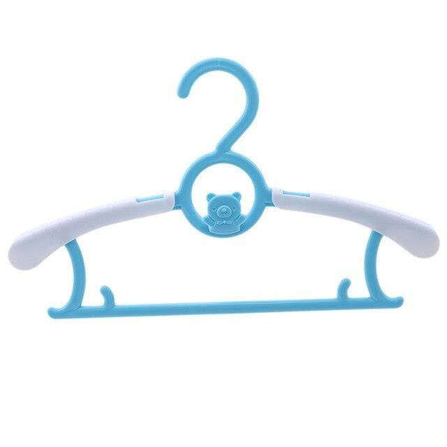 Cintre,5 cintres réglables en plastique pour enfants,présentoir de  serviettes,cintre de séchage de vêtements pour bébés - Type Bleu -  Cdiscount Maison