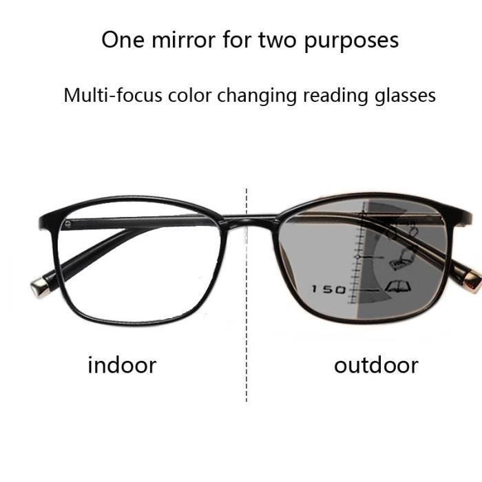 Verser250 Lunettes de lecture progressives multifocales pour hommes et femmes Lunettes de r glage anti lum