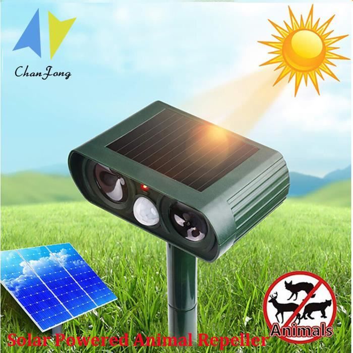 Répulsif Animaux Solaire Pour Oiseaux Pigeons - Ultrasons Et Sons Pour Jardin Et Cultures