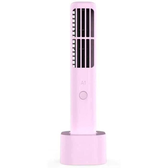 Ventilateur colonne silencieux USB rechargeable 2000mAh à poser ou suspendre - Mini ventilateur sans pale pour bureau, chambre - Bricolage Ventilateur colonne silencieux USB rechargeable 2000mAh à poser ou suspendre - Mini ventilateur sans pale pour bureau, chambre - Bricolage