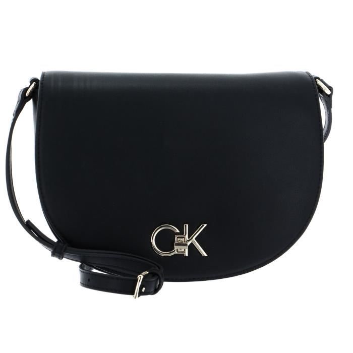 Calvin Klein Re-Lock Saddle Bag CK Black [185142] - sac à épaule bandoulière sacoche