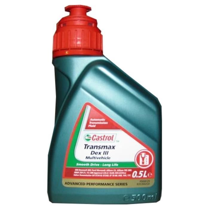 Huiles Pour Boite De Vitesse Automatique Castrol Transmax Dex Iii Multivehicle 500 Millilitres Boite Achat Vente Huile Transmission Castrol Transmax Dex Iii Mu Cdiscount
