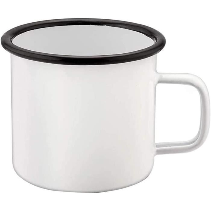 Tasse à café ou thé en émail durable pour l'intérieur et l'extérieur