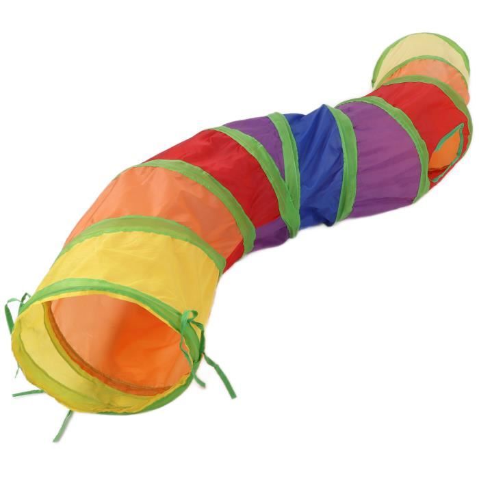 Tunnel Enfant, 180 cm Tunnel de Jeux Enfant, Tunnel pour Bebe avec Fenêtres en Maille Respirante, Tunnel Enfant Sac Transport(46 - Jeux - Jouets