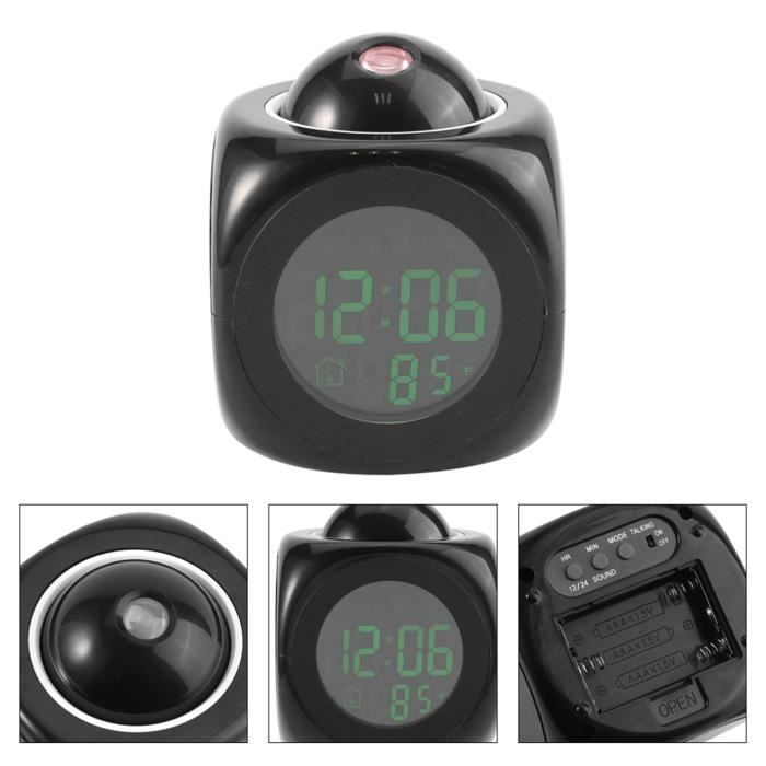 Radio réveil LENCO FM PLL Double Alarme avec Écran LED