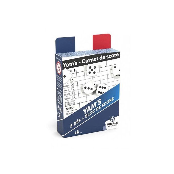 Jeu de Yam s 5 des 18mm et Bloc de score 40 feuilles de marque