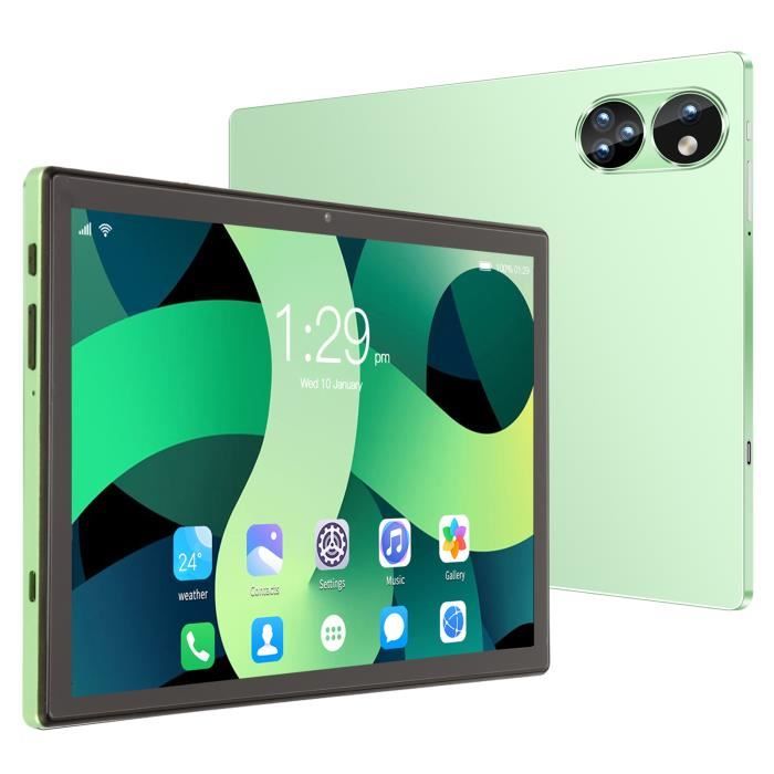 Tablette 10 Pouces Verte Android 4G Garantie 2 Ans