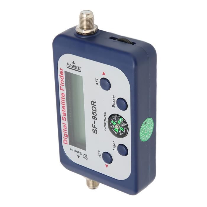 Détecteur De Satellite Numérique Portable - Sat Finder Avec Boussole Et Chargeur - Mesure Précise Du Signal TV