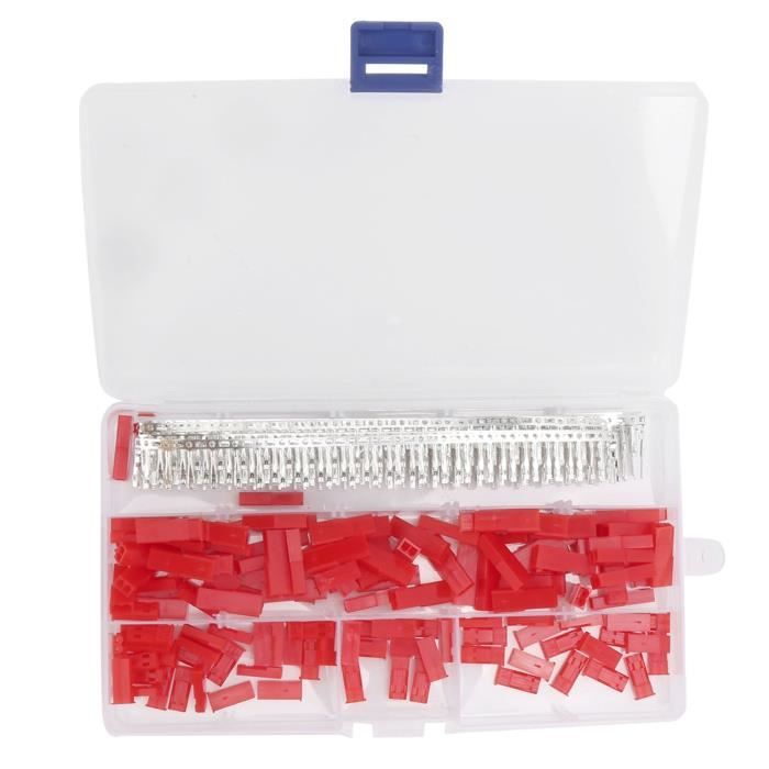 Lot De 600 Connecteurs En T + Bornes Mâles Déconnectables Rouge – Pour Fils 22-18 AWG, Qualités UL