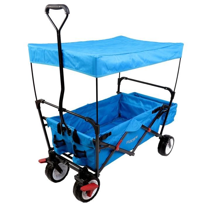 Chariot de transport - FUXTEC Wild Cruiser - Bleu - pliable charge 75 kg