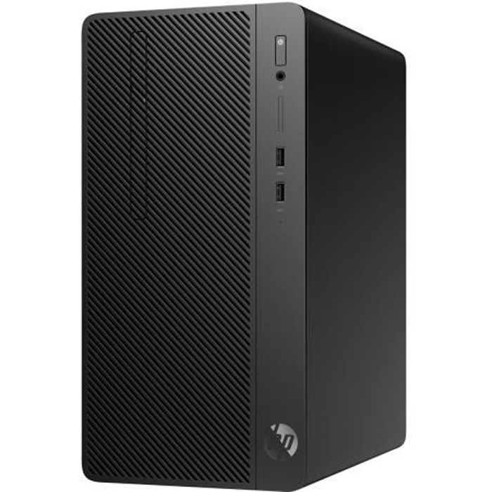 HP Ordinateur de bureau Business Desktop 290 G2 – Pentium Gold G5400 – 4 Go RAM – 500 Go HDD – Micro tour – Windows 10