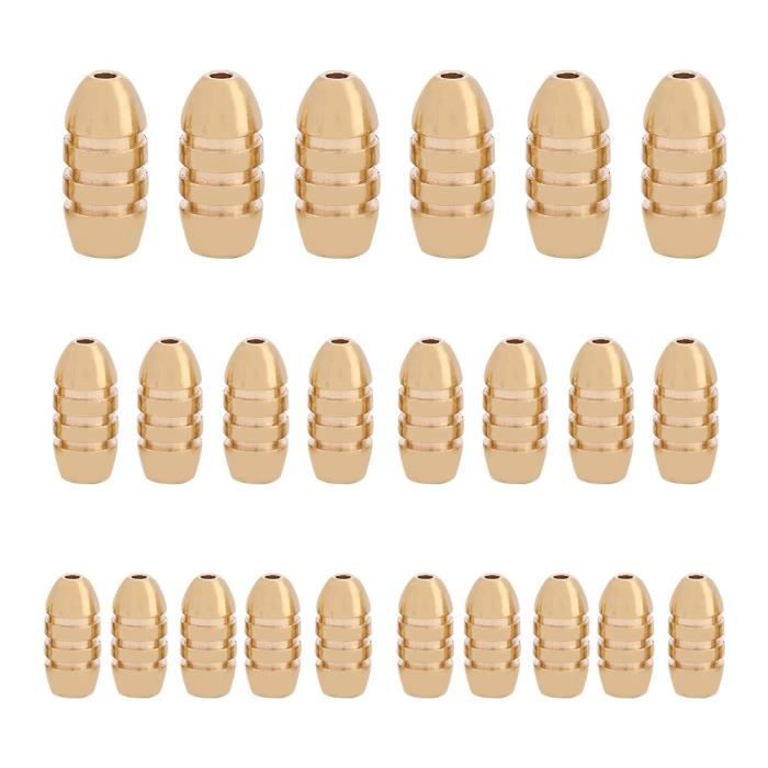 Plombs De Pêche En Laiton – 46 Pièces, 1,8g à 10g, Filetés Et Biseautés, Boîte Rangement, Eau Douce Et Salée - 2