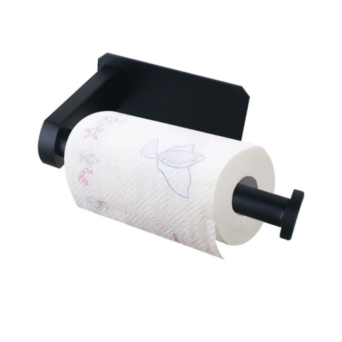 Porte Rouleau Papier Toilettes,Derouleur Porte Papier Toilette Mural  Auto-Adhesif, WC Porte Papier Original Acier Inoxydable - Cdiscount  Bricolage