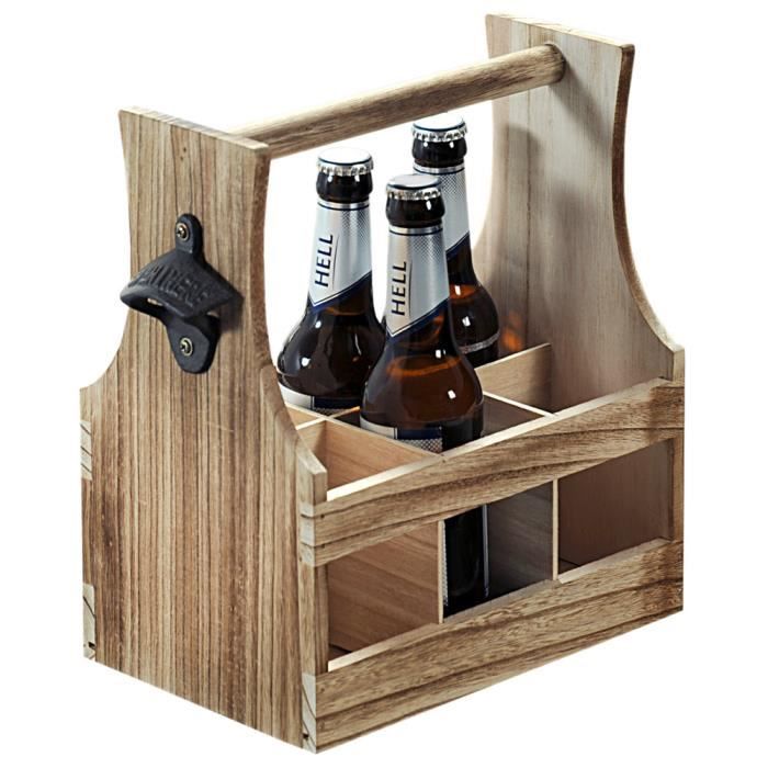 porte bouteilles pour 6 bouteilles panier de bouteille paulownia b 25 h 29 x t 17cm cdiscount maison