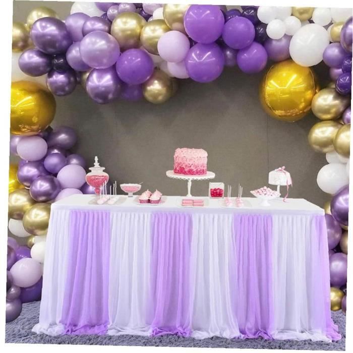 TIYGHI 6ft Blanc Tulle Table Jupe for Rectangle Table Ronde À Volants Tutu Nappe for Mariage Baby Shower Fête d'anniversaire Table Décor (Size : 6ft x 30in, Color : Pink TIYGHI 6ft Blanc Tulle Table Jupe for Rectangle Table Ronde À Volants Tutu Nappe for Mariage Baby Shower Fête d'anniversaire Table Décor (Size : 6ft x 30in, Color : Pink