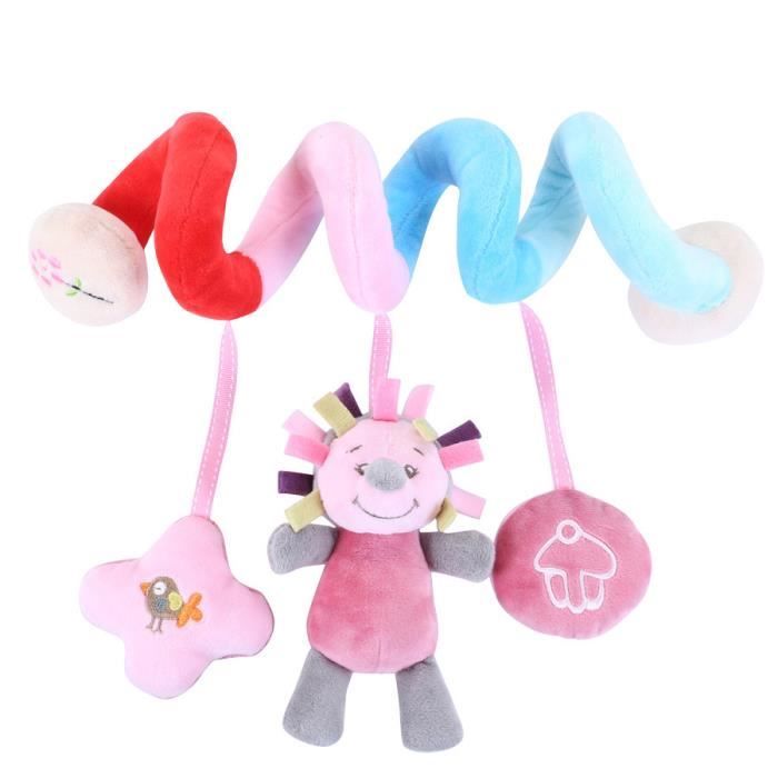 Coffret 4 Jouets Suspendus Bébé JoyLife – Peluches Hochet Éveil Poussette & Berceau