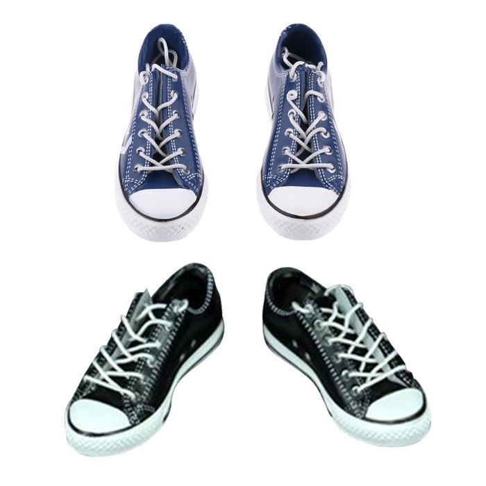 2 paires1 6 Lacet Chaussures de Toile Sneakers D cor Pour 12
