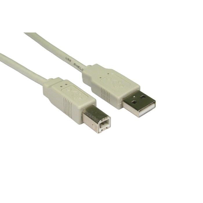 MHP ® USB 2.0 A to B imprimante câble 4,5 m gris