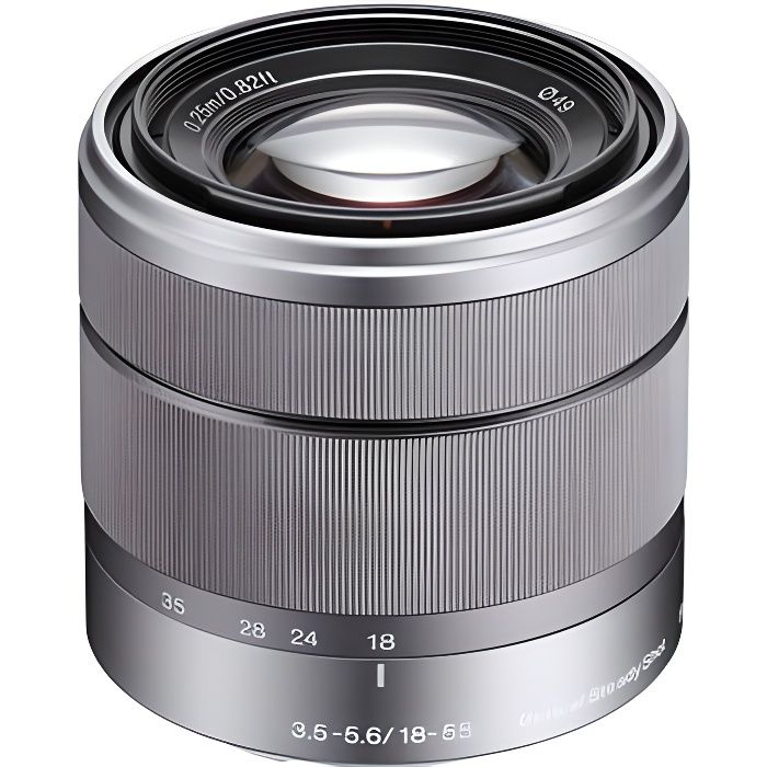 Objectif zoom standard SONY 18-55mm F/3,5-5,6 pour SONY NEX avec stabilisateur SteadyShot