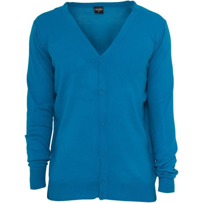 Urban Classics - KNITTED CARDIGAN turquoise - L