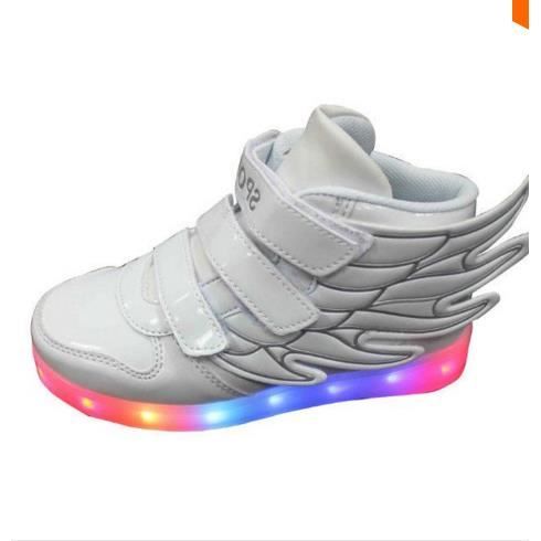 Basket Enfants Chaussures LED Garçons Ou Fille USB Charge Lumineuses - 10