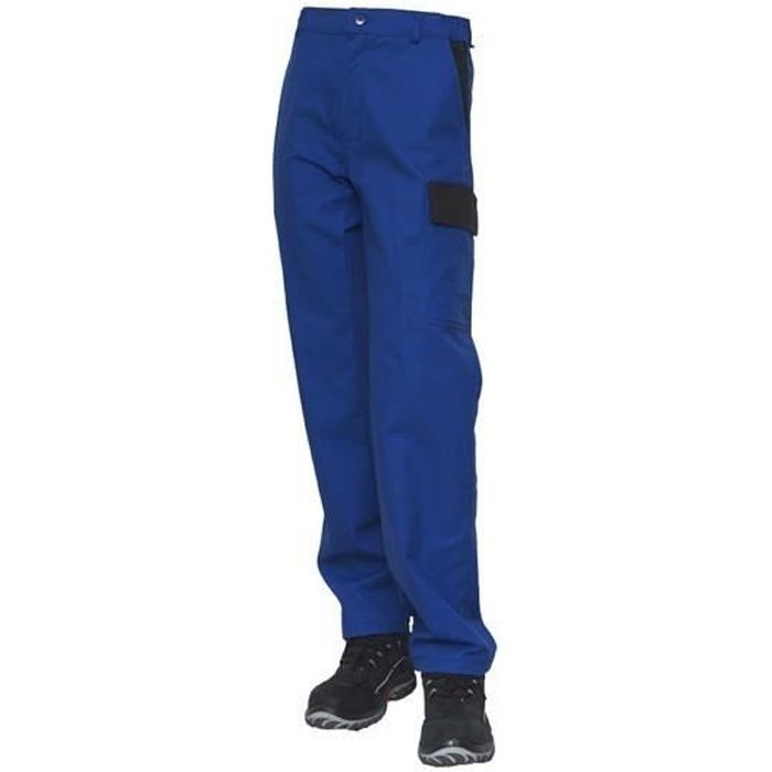 Pantalon bleu de travail Bicolore coton du 38 au 56 300gr/m2 Neuf