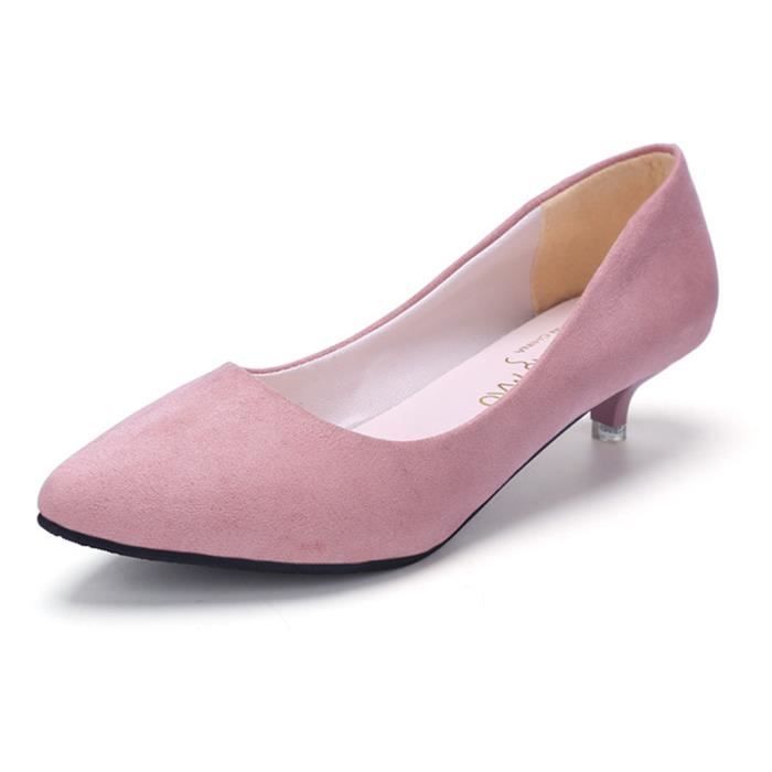Escarpins Miss KG - Talons Blocs Rose Satin Avec Sangle - Taille 41 - Neuf Avec Boîte