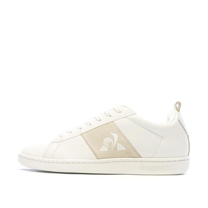 Baskets Le Coq Sportif Courtclassic Cuir v ritable Logo