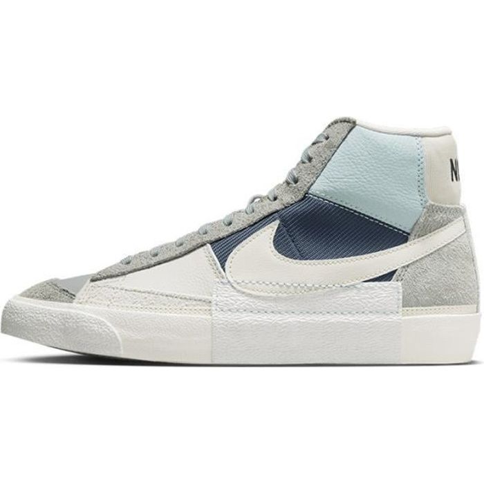 Basket Nike BLAZER MID PRO CLUB Blanc et vert Tige en cuir