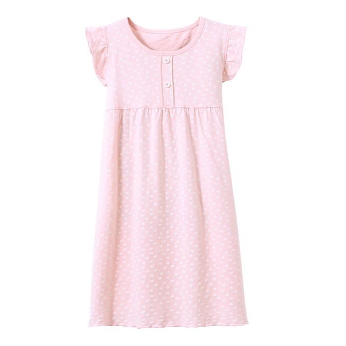 Robe De Chambre Fille Enfant Chemise De Nuit En Coton Vetements De